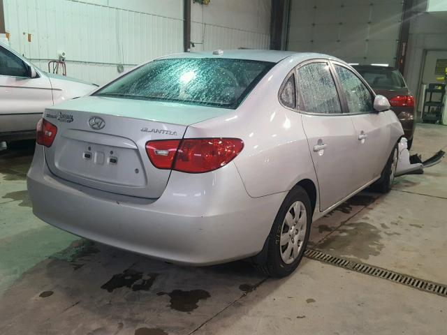 KMHDU46DX7U143348 - 2007 HYUNDAI ELANTRA GL SILVER photo 4