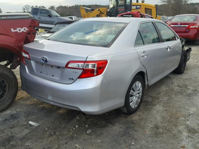 4T1BD1FK9CU015018 - 2012 TOYOTA CAMRY HYBR SILVER photo 4