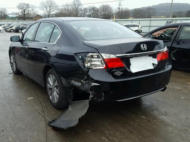 1HGCR2F71DA262114 - 2013 HONDA ACCORD EX BLACK photo 3