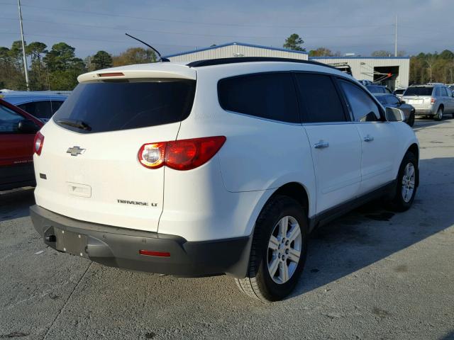 1GNKRGED2CJ159790 - 2012 CHEVROLET TRAVERSE L WHITE photo 4