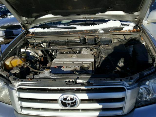 JTEEP21A540041391 - 2004 TOYOTA HIGHLANDER SILVER photo 7