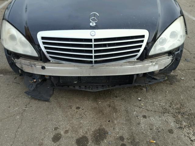 WDDNG71X57A054278 - 2007 MERCEDES-BENZ S 550 BLACK photo 9