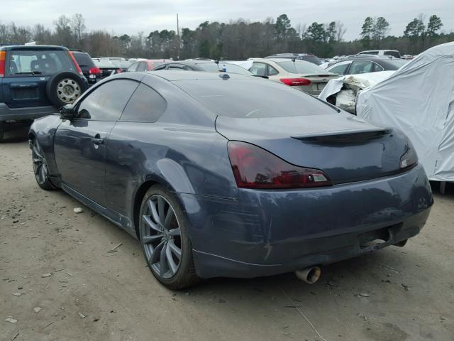 JNKCV64E68M111565 - 2008 INFINITI G37 BASE GRAY photo 3