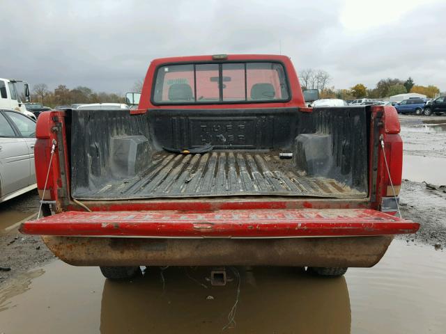 1FTHF26GXNNA50612 - 1992 FORD F250 RED photo 6