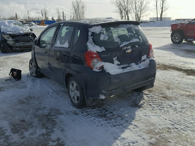 3G1TB6DEXAL135726 - 2010 CHEVROLET AVEO LS 蓝色 照片 3