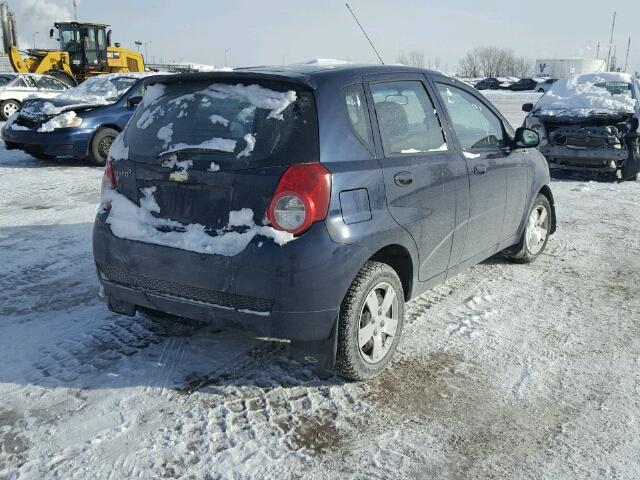 3G1TB6DEXAL135726 - 2010 CHEVROLET AVEO LS 蓝色 照片 4
