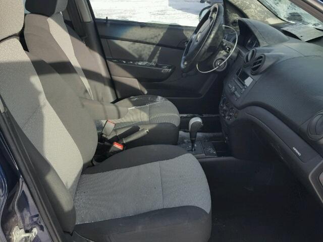 3G1TB6DEXAL135726 - 2010 CHEVROLET AVEO LS 蓝色 照片 5