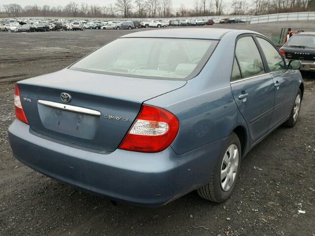 4T1BE32K83U766593 - 2003 TOYOTA CAMRY LE BLUE photo 4