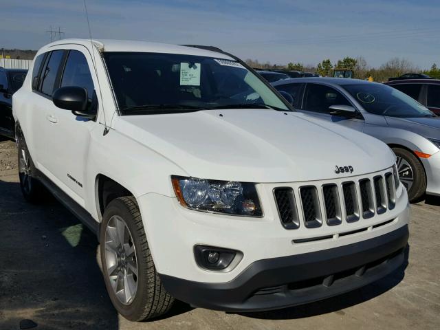 1C4NJCBA8GD806195 - 2016 JEEP COMPASS SP WHITE photo 1