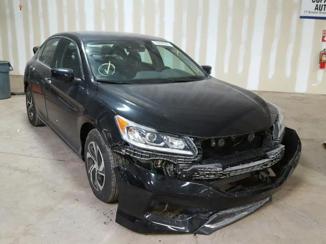 1HGCR2F49GA110849 - 2016 HONDA ACCORD LX BLACK photo 1