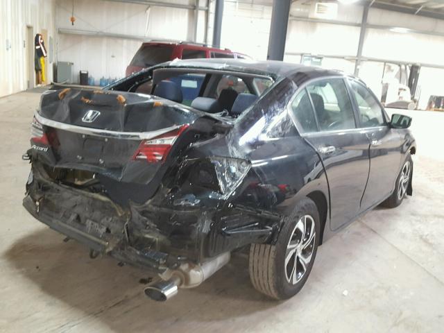 1HGCR2F49GA110849 - 2016 HONDA ACCORD LX BLACK photo 4