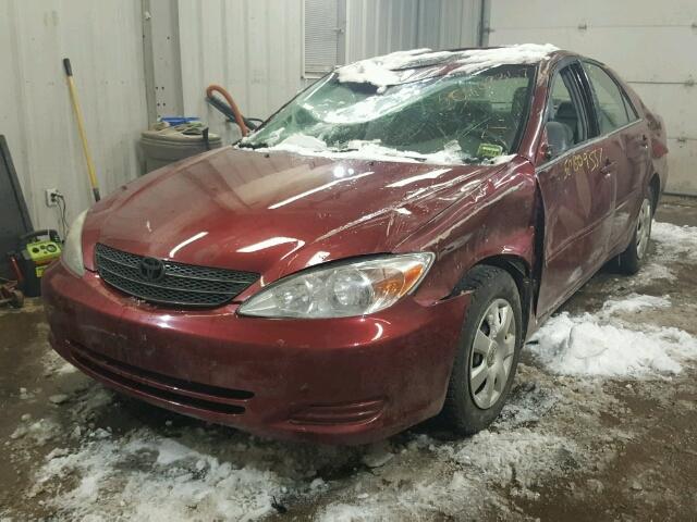 4T1BE32K33U214936 - 2003 TOYOTA CAMRY LE BURGUNDY photo 2