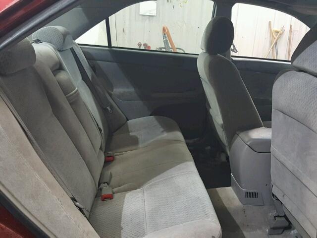 4T1BE32K33U214936 - 2003 TOYOTA CAMRY LE BURGUNDY photo 6