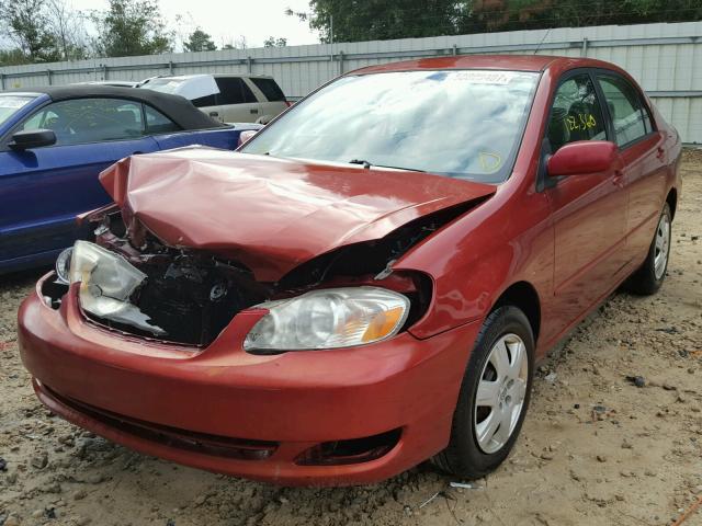 1NXBR32E68Z007298 - 2008 TOYOTA COROLLA CE RED photo 2