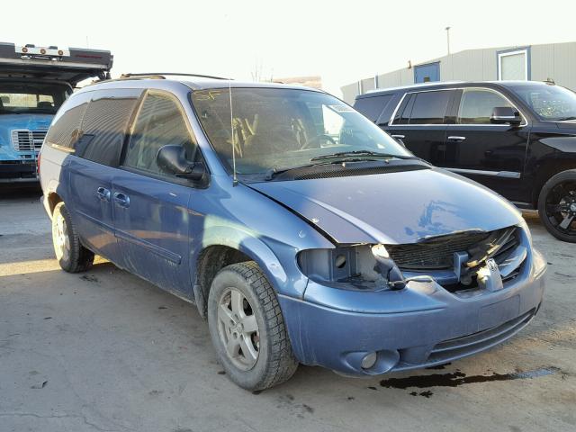 2D4GP44LX7R258146 - 2007 DODGE GRAND CARA BLUE photo 1