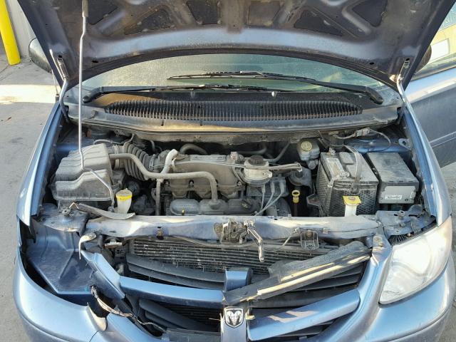 2D4GP44LX7R258146 - 2007 DODGE GRAND CARA BLUE photo 7