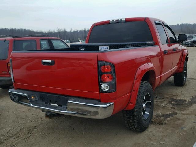 1D7HU18D15J542588 - 2005 DODGE RAM 1500 S RED photo 4