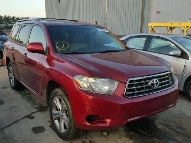 JTEES43A192145010 - 2009 TOYOTA HIGHLANDER BURGUNDY photo 1