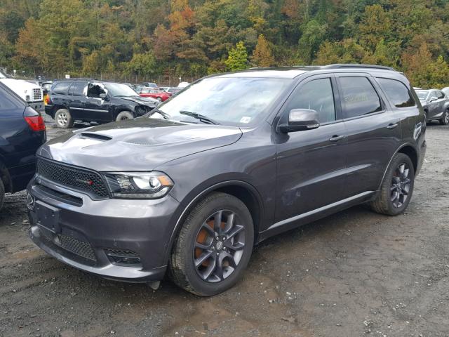 1C4SDJCT1JC313728 - 2018 DODGE DURANGO R/ GRAY photo 2