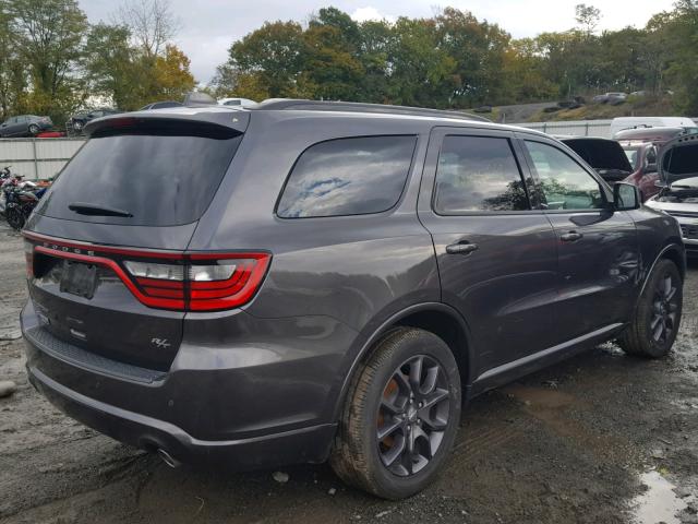 1C4SDJCT1JC313728 - 2018 DODGE DURANGO R/ GRAY photo 4