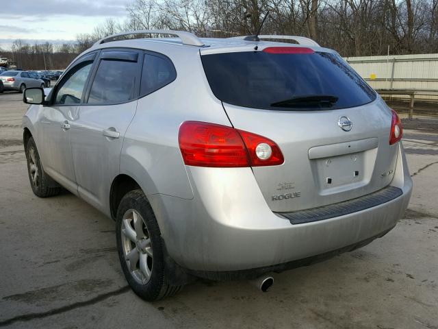 JN8AS58V09W174077 - 2009 NISSAN ROGUE S SILVER photo 3