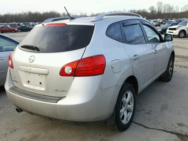 JN8AS58V09W174077 - 2009 NISSAN ROGUE S SILVER photo 4