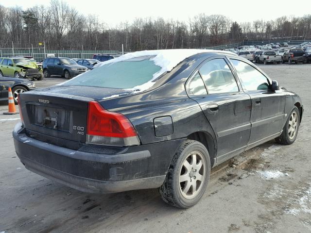 YV1RH58D222112515 - 2002 VOLVO S60 2.5T BLACK photo 4