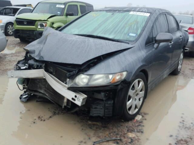 1HGFA16519L022392 - 2009 HONDA CIVIC LX GRAY photo 2