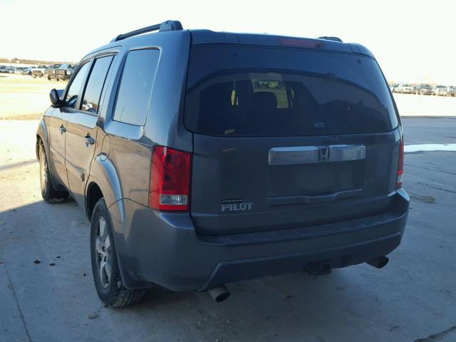 5FNYF3H68AB006420 - 2010 HONDA PILOT EXL GRAY photo 3