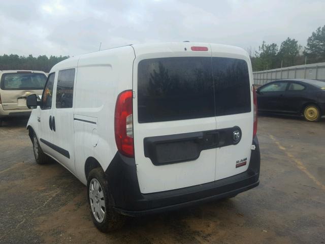 ZFBERFAT3F6A04708 - 2015 RAM PROMASTER WHITE photo 3