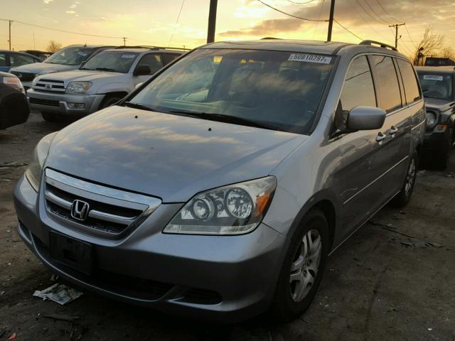 5FNRL38697B057690 - 2007 HONDA ODYSSEY EX SILVER photo 2