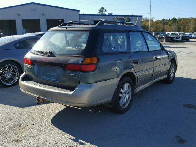 4S3BH665416618296 - 2001 SUBARU LEGACY OUT GREEN photo 4