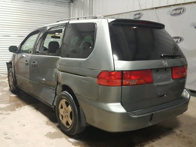 2HKRL1864YH545307 - 2000 HONDA ODYSSEY EX BLUE photo 3