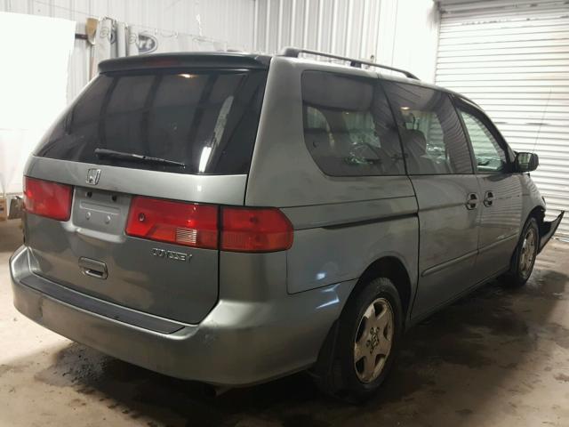 2HKRL1864YH545307 - 2000 HONDA ODYSSEY EX BLUE photo 4