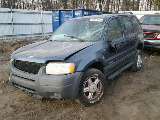 1FMYU01121KA46106 - 2001 FORD ESCAPE XLS BLUE photo 2