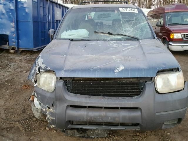 1FMYU01121KA46106 - 2001 FORD ESCAPE XLS BLUE photo 9