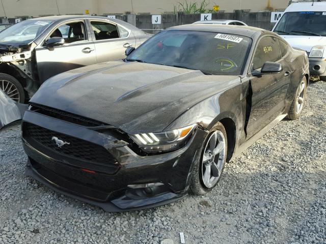 1FA6P8AM7G5205100 - 2016 FORD MUSTANG BLACK photo 2