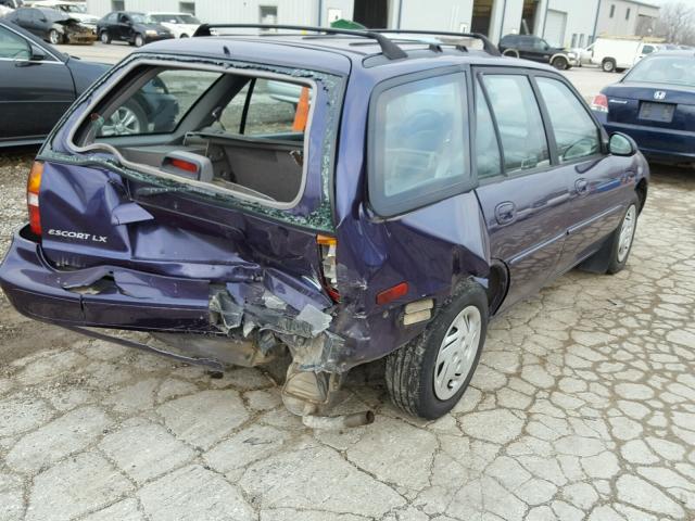 3FALP15P3VR139699 - 1997 FORD ESCORT LX PURPLE photo 4