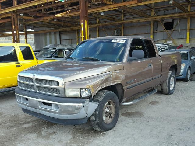 3B7HC13Y8YM242254 - 2000 DODGE RAM 1500 BROWN photo 2