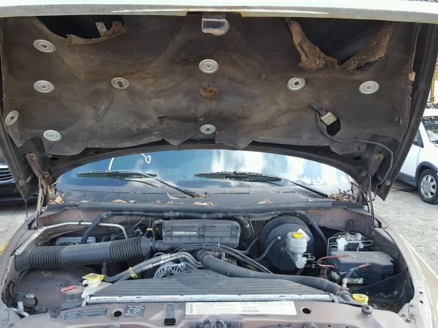 3B7HC13Y8YM242254 - 2000 DODGE RAM 1500 BROWN photo 7