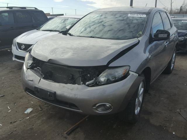 JN8AZ18W19W107579 - 2009 NISSAN MURANO S GRAY photo 9