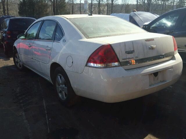 2G1WT58K069159225 - 2006 CHEVROLET IMPALA LT WHITE photo 3