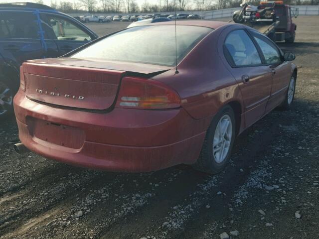 2B3HD46R1WH120254 - 1998 DODGE INTREPID RED photo 4