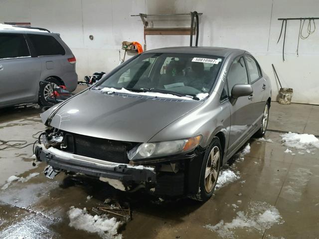 1HGFA168X6L020629 - 2006 HONDA CIVIC EX GRAY photo 2