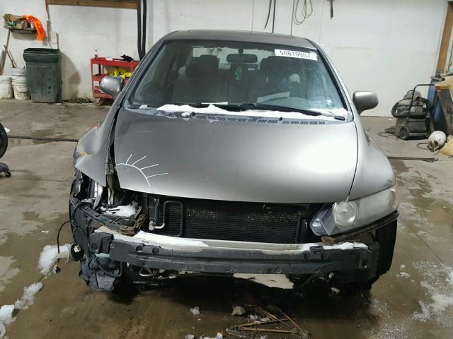 1HGFA168X6L020629 - 2006 HONDA CIVIC EX ნაცრისფერი ფოტო 9