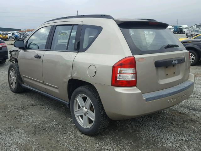 1J4FT47A59D125227 - 2009 JEEP COMPASS SP TAN photo 3
