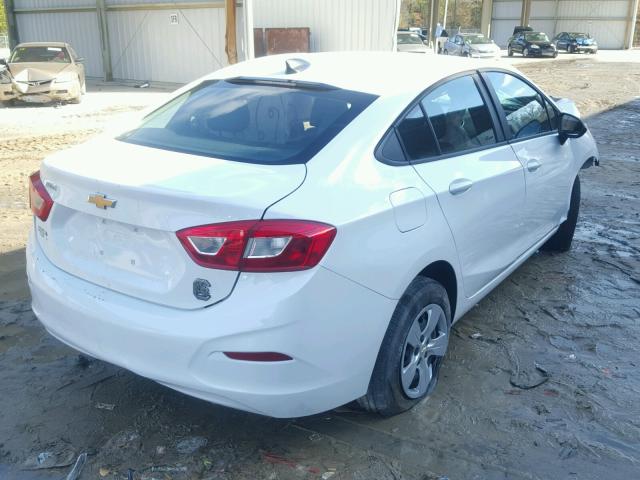 1G1BC5SM7H7252045 - 2017 CHEVROLET CRUZE LS WHITE photo 4