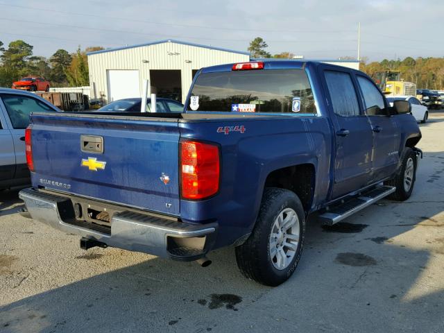 3GCUKREC9FG497959 - 2015 CHEVROLET SILVERADO BLUE photo 4