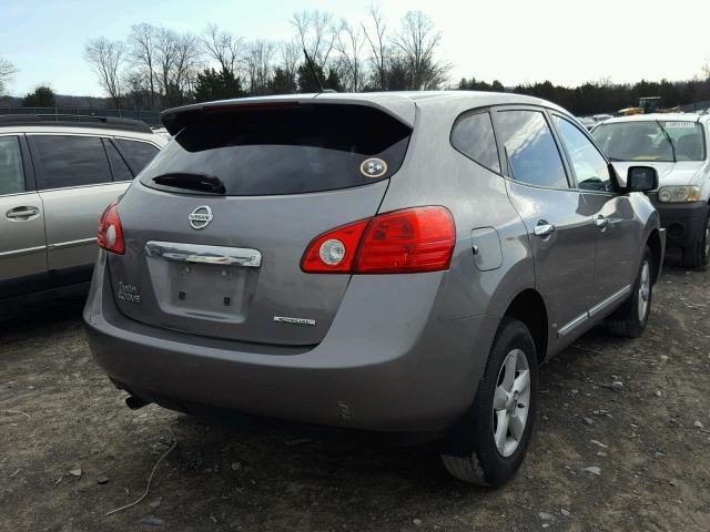 JN8AS5MT4DW500878 - 2013 NISSAN ROGUE S GRAY photo 4