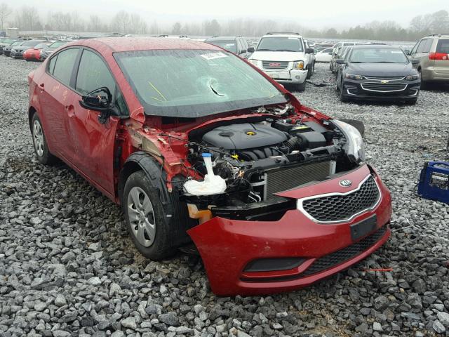 KNAFK4A68G5478000 - 2016 KIA FORTE LX RED photo 1